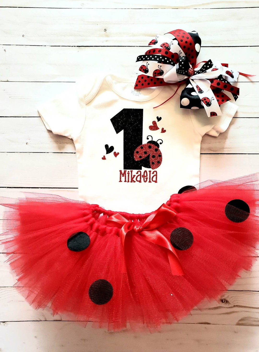 Ladybug 1st birthday outfit clearance