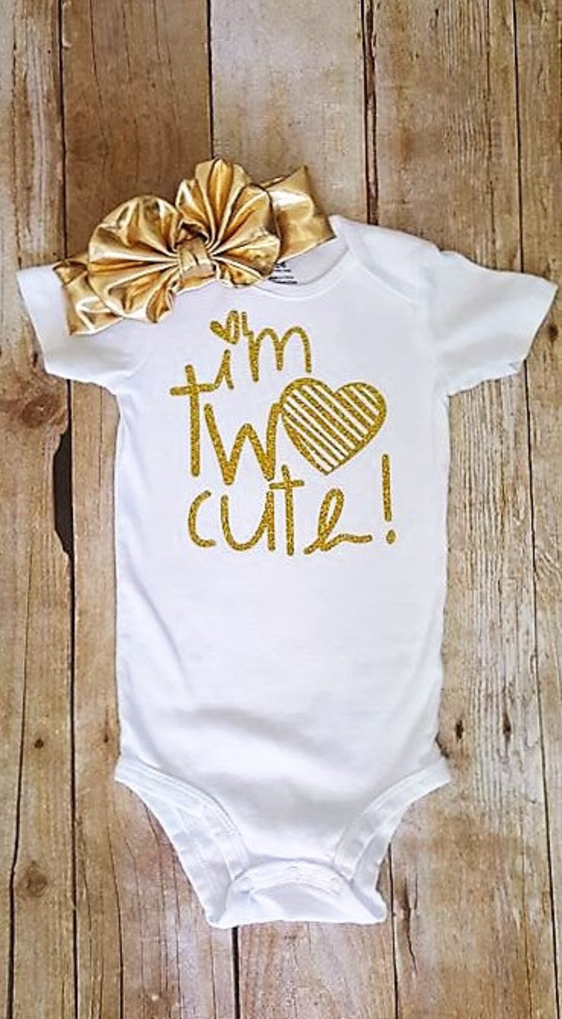 I'm Two Cute Baby Bodysuit/purchase With or Without Etsy