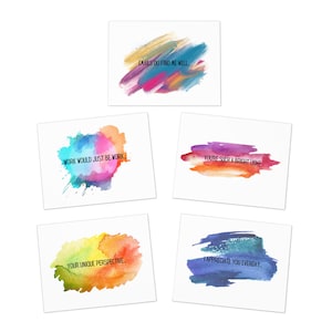 Mitarbeiter-Anerkennungskarten | Multi-Design Grußkarten (5er-Pack)