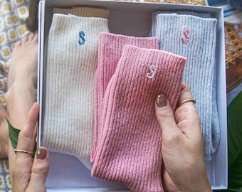 Personalised Cashmere Sock Gift Set For Her