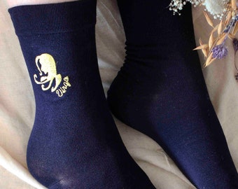 Virgo Bamboo Socks, Zodiac Gift