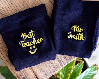 Personalised 'Best Teacher' Bamboo Socks – Gift for Teachers, Teaching Assistants & Staff