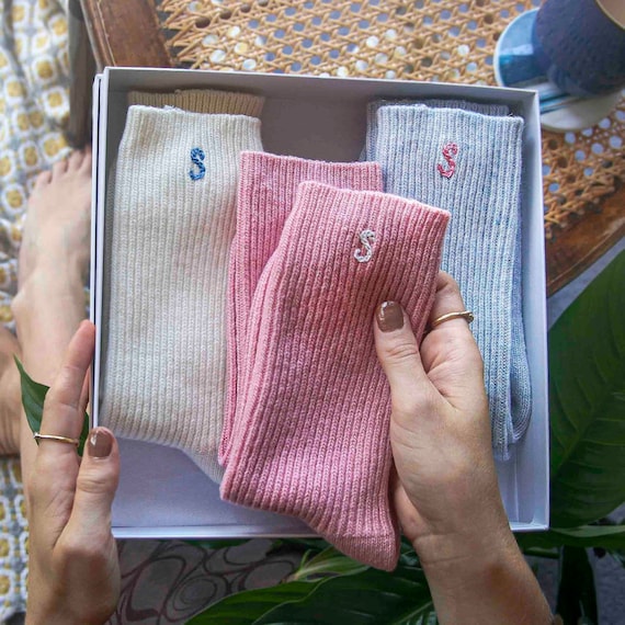 Personalised Cashmere Sock Gift Set for 