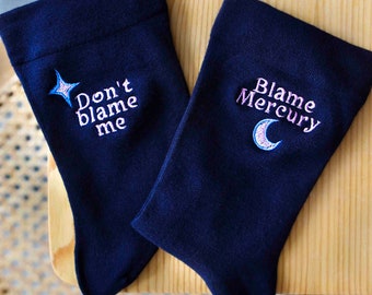 Mercury in Retrograde Astrological Socks Gift