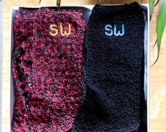 Men’s Personalised Grip Slipper Socks Gift Box