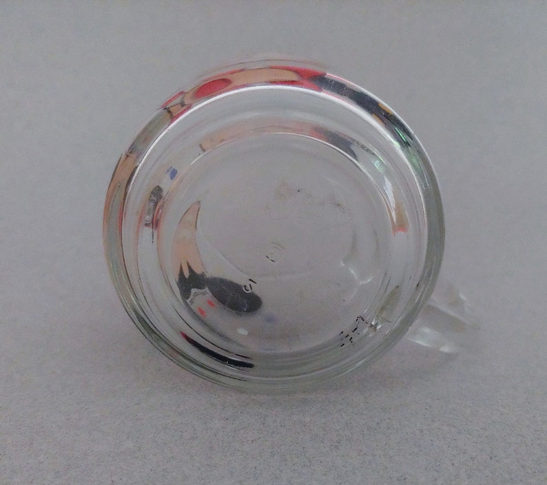 Vintage Mickey and Minnie Mouse Glass Mug, Walt Disney Collectible Mug image 7