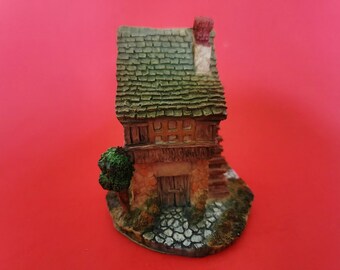 Vintage Dickens Miniature Cottage - Dept 56 - Cold Cast Porcelain Handpainted