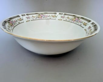 Vintage Manchester Floral Porcelain China Bowl - Retro Kitchen Decor