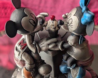 RARE Disney Mickey & Minnie "Sippin' Soda"  Collectible Chilmark Pewter | "Sweethearts Too" Collection | Limited Edition | 1994 Hudson Creek