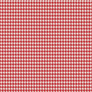 Art Gallery Checkered Elements Houndstooth Rouge Premium Cotton 44-45 Inches Wide, Red Plaid Quilting Cotton Fabric By The Yard