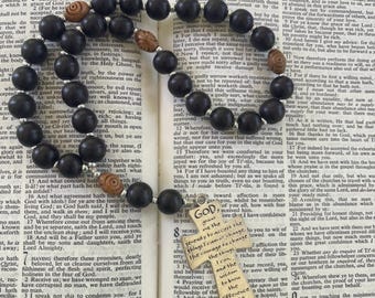 Protestant Prayer beads Anglican ,Christian,Methodist,Lutheran,Episcopal Prayer beads, Prayer beads for men and women, Serenity prayer cross