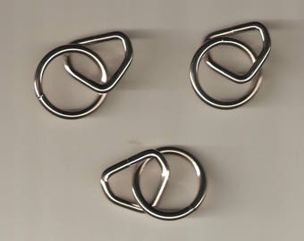 1” Welded Steel D-Rings Attached Welded Rings