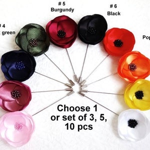 Reversspeld heren pak klaproos boutonnière bloem klaproos speld vriendje cadeau stalknecht reversspeld echtgenoot cadeau zakelijke speld klaproos heren