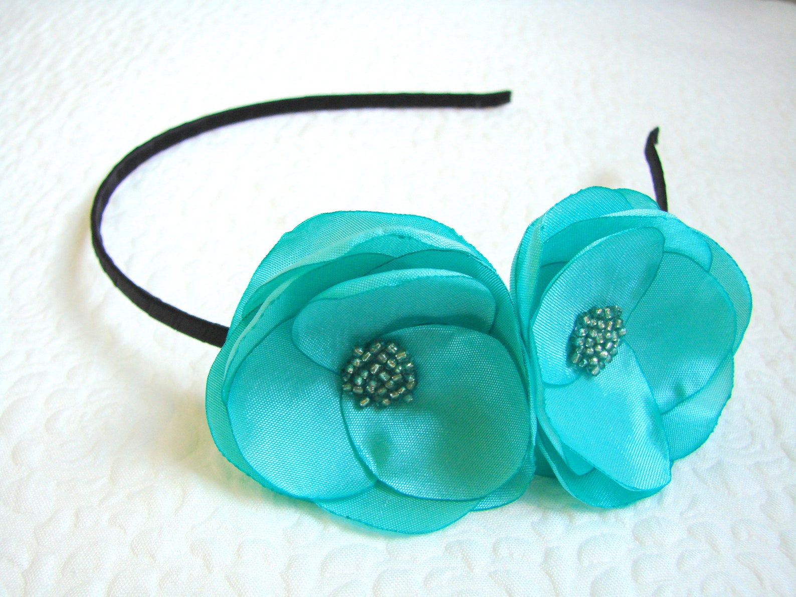 Mint Headband Flower Girl Mint Flower Fascinator Mint Headband Etsy