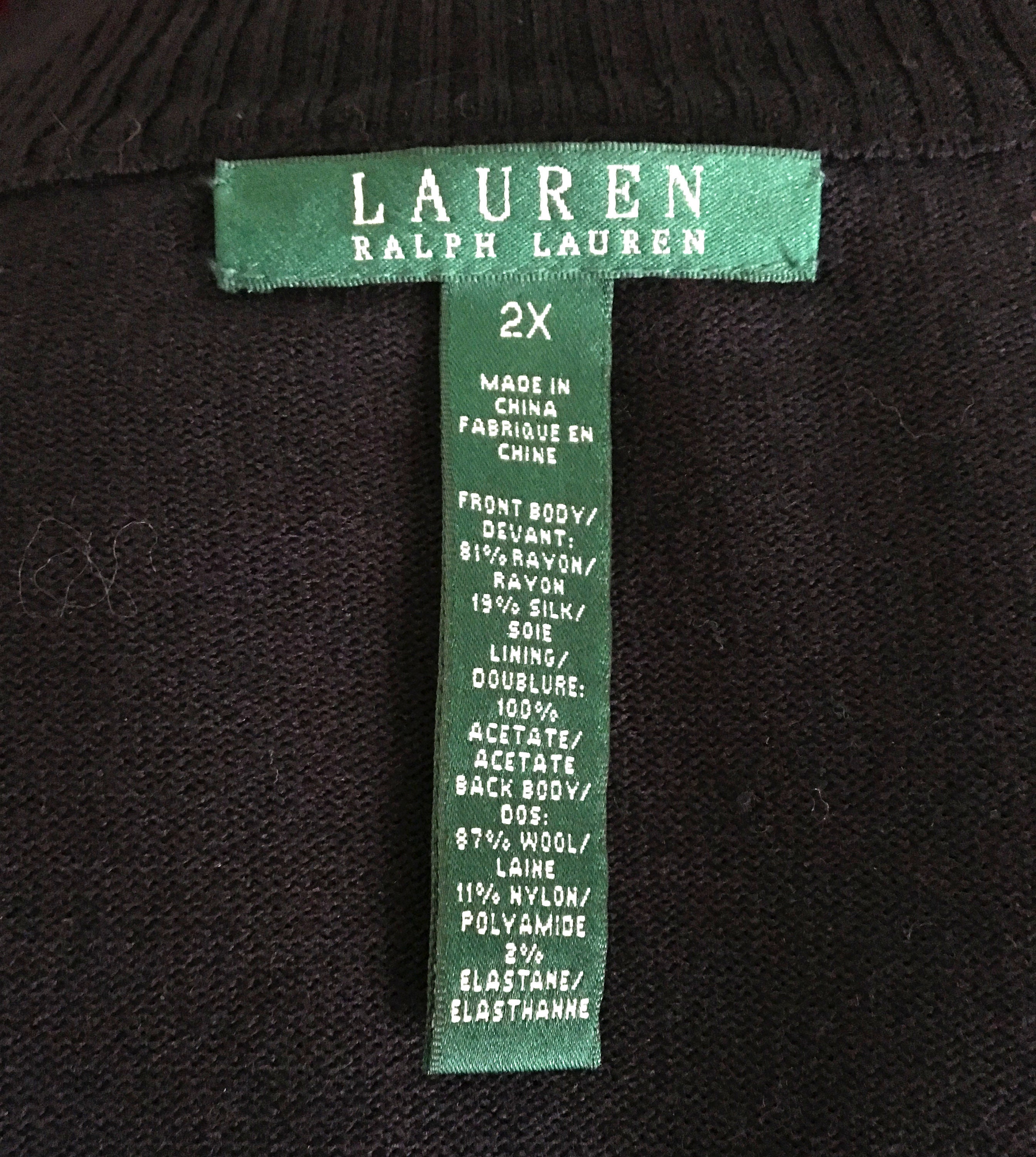 Ralph Lauren Quilted Velvet Leopard & Black Wool Front Zip - Etsy