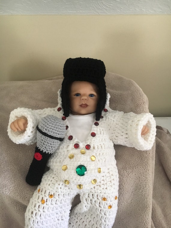 baby elvis knitted jumpsuit