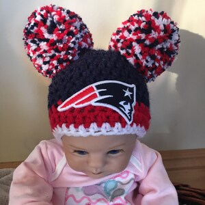 patriots crochet hat