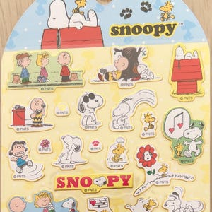 Snoopy-zegelstickers, knutselspullen, scrapbooking, planner