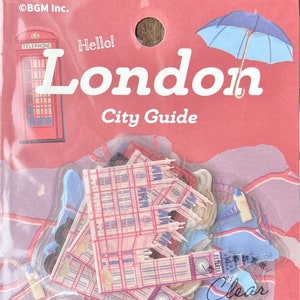 BGM Regno Unito Londra adesivi trasparenti in fiocchi, adesivi da viaggio, forniture per l'artigianato, forniture per scrapbooking, planner