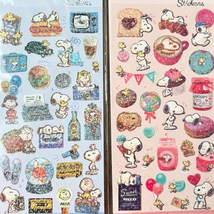 Naklejki z foką Snoopy, materiały do rękodzieła, materiały do scrapbookingu, planer