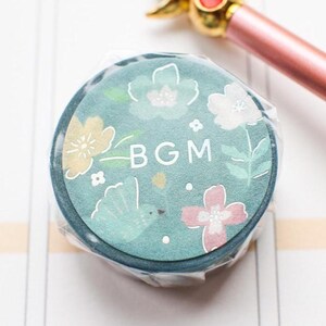 BGM Nordic Forest * Ruban adhésif ruban adhésif Melody of Flowers/masking tape/agenda/journal