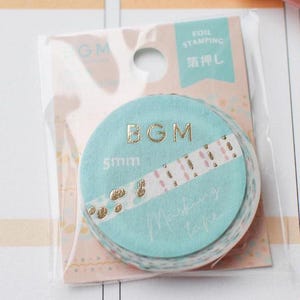 Achtergrondmuziek: 5 mm goudfolie ontwerp boekpatroon washitape/afplakband/planner/dagboek