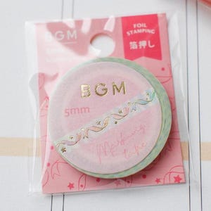 Achtergrondmuziek: 5 mm goudfolie Kleurrijk*Lint washitape/afplakband/planner/dagboek