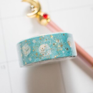 Cinta adhesiva washi con purpurina dorada Summer Soda de Shinzi Katoh, cinta de enmascarar, agenda y diario