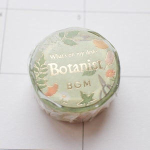 BGM złota folia My Desk Botanist taśma washi/taśma maskująca/planer/dziennik