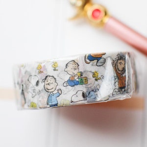 MT X Peanuts Snoopy Peanuts Characters washi-tape/afplaktape/planner/dagboek