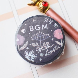 BGM Holosilver Foil Winter Limited*Bloemenpatroon/afplakband/planner/dagboek