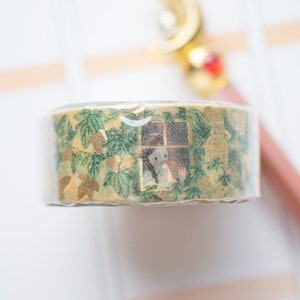 Shinzi Katoh beim Spaziergang in der Literatur-Serie/The Last Leaf Holo Washi Tape mit Goldfolie/Notizbuch/Planer/Journal