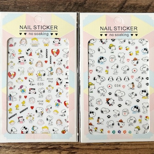 Peanuts Snoopy Nail Art Sticker