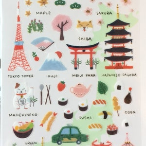 Suatelier Sonia Japan Tokio themastickers, reisstickers, knutselspullen, scrapbooking voorraad, planner