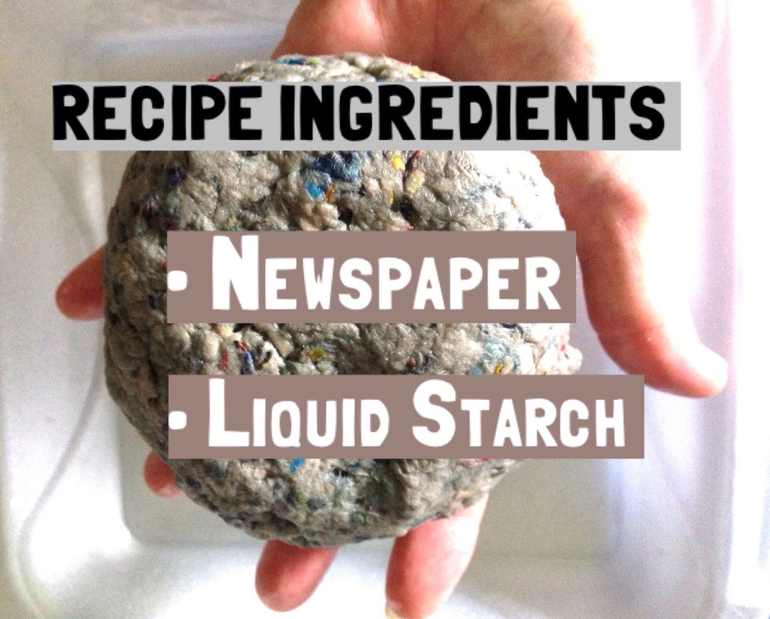 Papier Mâché Pulp Dough Recipe Etsy
