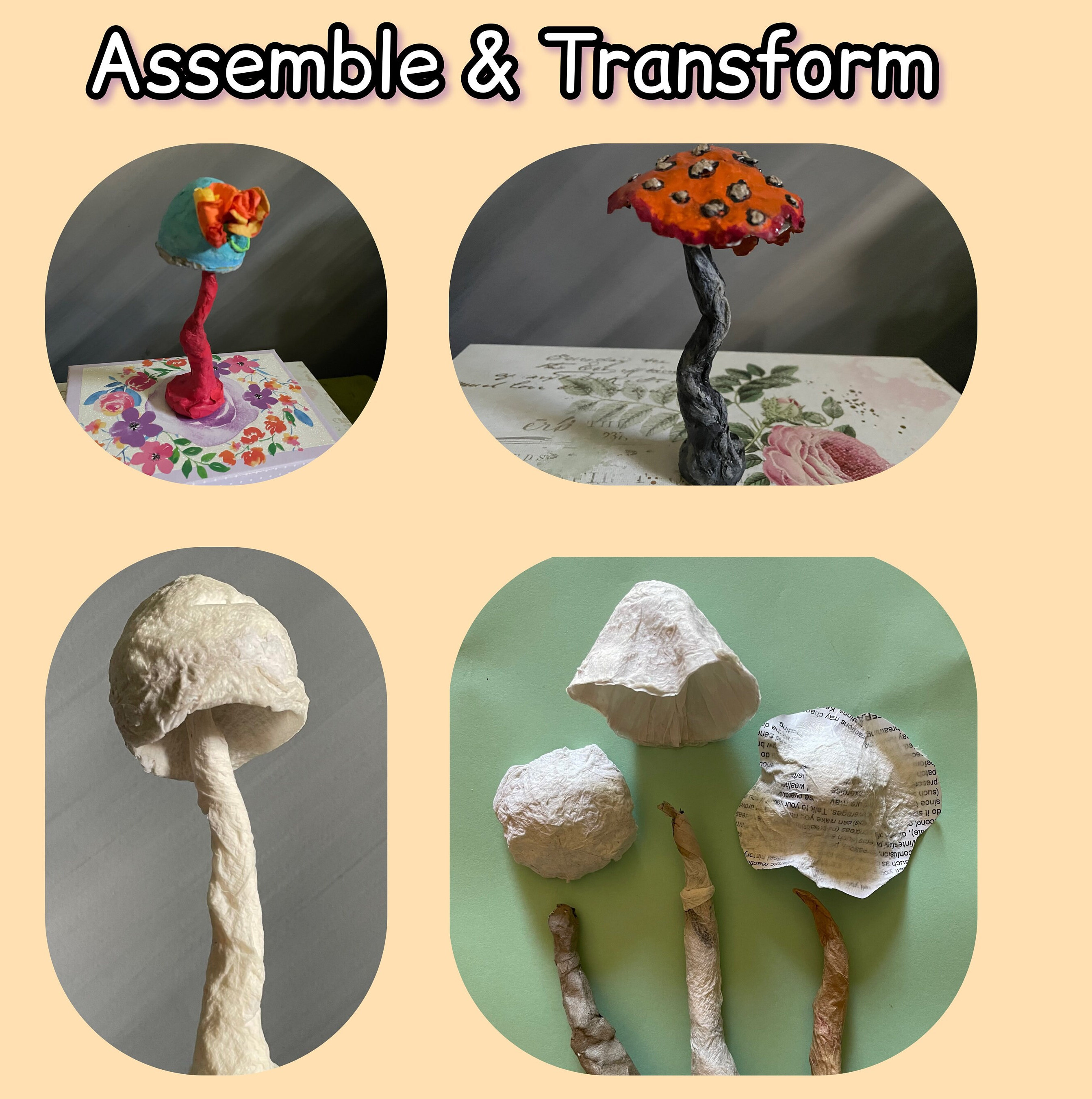 Papier Mâché Guide for Creating Mushrooms Stepbystep PDF