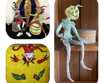 Papier Mâché Whimsical Figurines Custom Tutorials with Instructions
