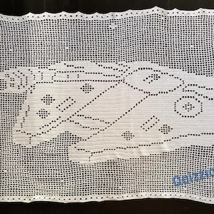 Millennium Falcon Star Wars Filet Crochet Pattern