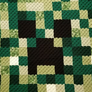 Minecraft Creeper C2C Crochet Pattern - Etsy