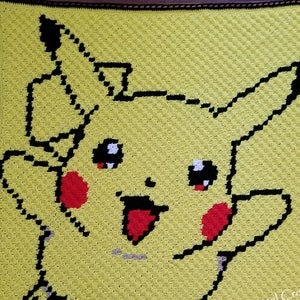 Pikachu Corner to Corner Crochet Blanket Pattern