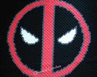 Deadpool Corner to Corner (C2C) Crochet Blanket Pattern