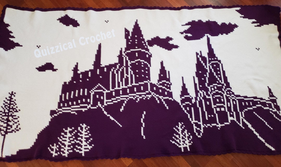 Hogwarts Castle Graphgan Crochet Pattern 