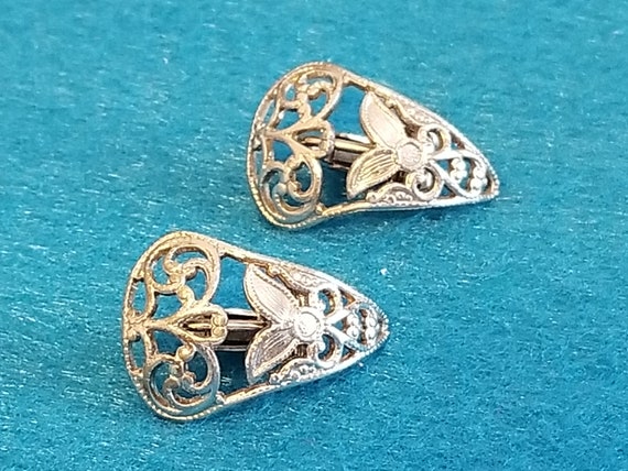 Vintage L.H. Segal California Polished Silvertone Filigree