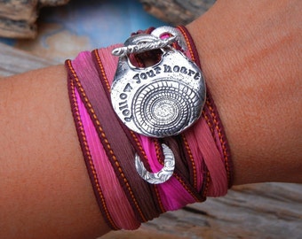 Inspirational Jewelry, Inspiration Silk Wrap Bracelet