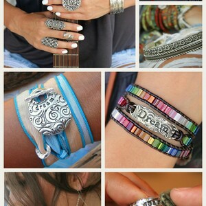 Handmade sterling silver artisan jewelry is by HappyGoLicky Jewelry