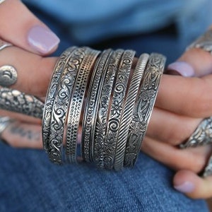 Silver cuffs and bangles deals