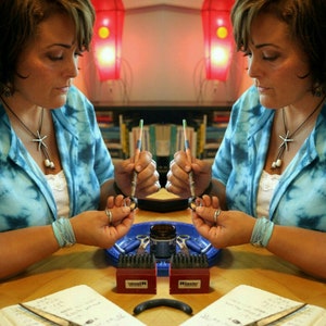 Top selling Etsy artist, Licky Drake, creating sterling silver jewelry in her Kentucky studio.