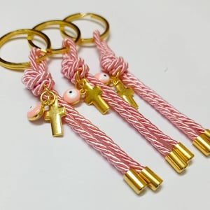 Baptism Favors for girl-christening favors-first communion favors-Evil eye martyrika-mati bomboniera-pink favors