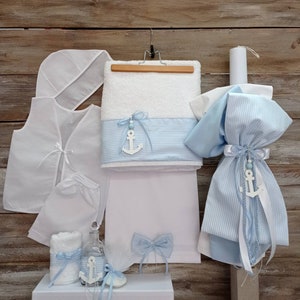 Baptism Nautical set -orthodox lambada- oil set-ladopana set