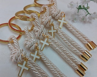 Key chains martyrika-cross Baptism Favors-christening favors-shower party favors-first communion favors-orthodox baptism